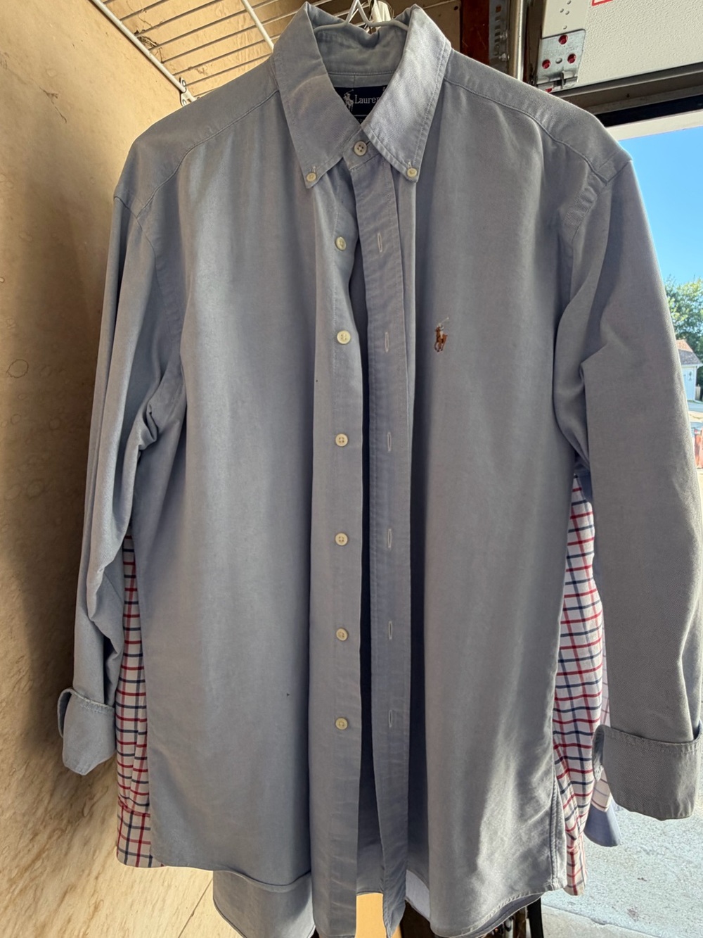 Ralph Lauren Light Blue Button-Down Oxford Shirt with Polo Logo
